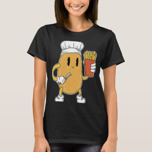 Camiseta Patatas fritas de patata titular del refrigerio
