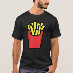 Camiseta patatas fritas motivo de comida para hombres mujer