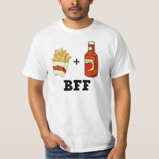 Camiseta Patatas fritas y salsa de tomate BFF