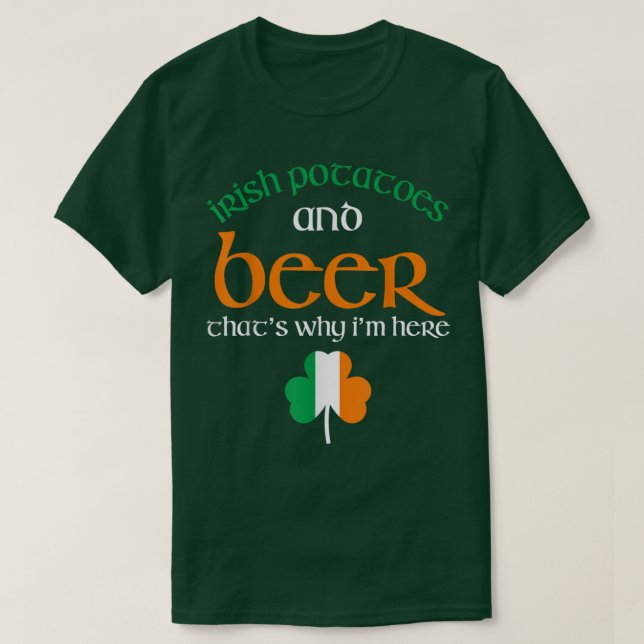 Camiseta Patatas irlandesas divertidas durante el día de la (Diseño del anverso)