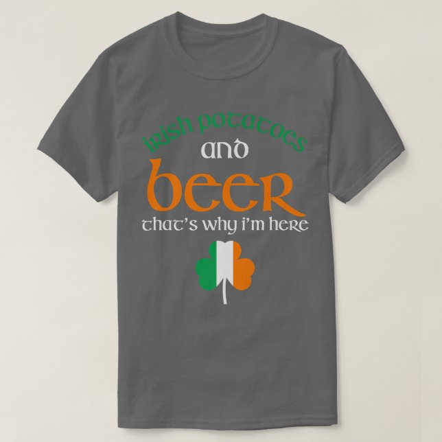 Camiseta Patatas irlandesas divertidas durante el día de la (Diseño del anverso)