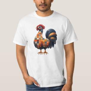 Camiseta Patchwork Cockerel T-Shirt