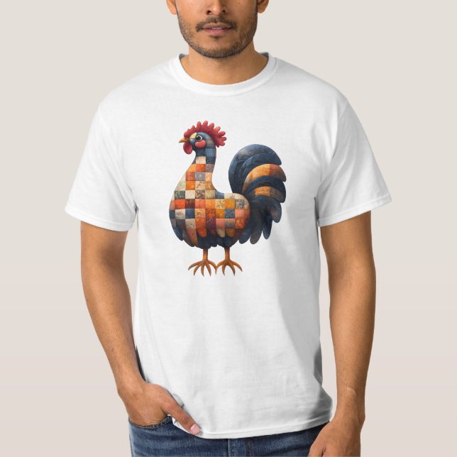 Camiseta Patchwork Cockerel T-Shirt (Anverso)