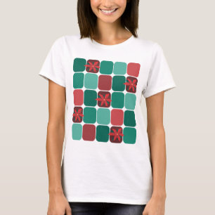 Camiseta Patchwork Poinsettias T-Shirt