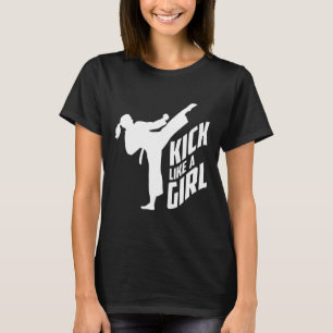 Camiseta Patea Como Una Chica-karate Kickboxing Chica
