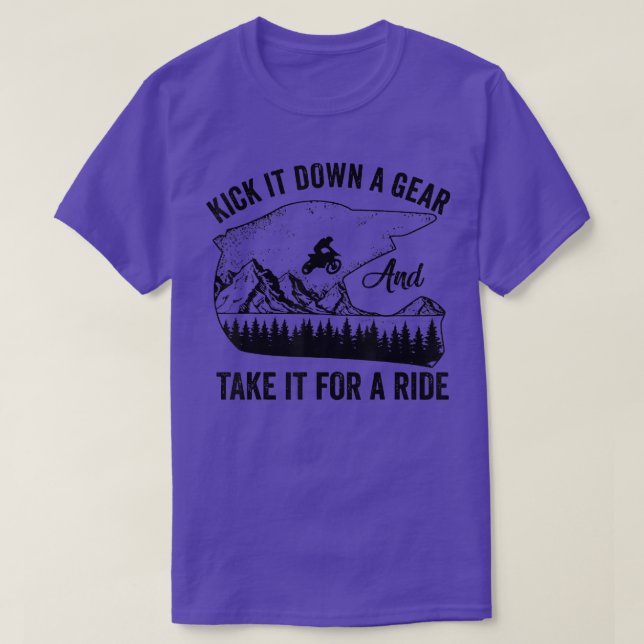 Camiseta Patéalo Por Un Gear Tómalo Para Un Biker De Viaje (Diseño del anverso)