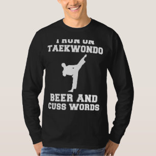 Camiseta ¡Patear, beber y sonreír! Beer Taekwondo