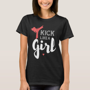 Camiseta Patear como un Chica de karate contra regalo depor