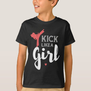Camiseta Patear como un Chica de karate contra regalo depor
