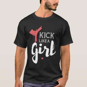 Camiseta Patear como un Chica de karate contra regalo depor