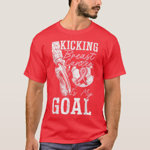 Camiseta Patear el cáncer de mama es mi objetivo evitar el 
