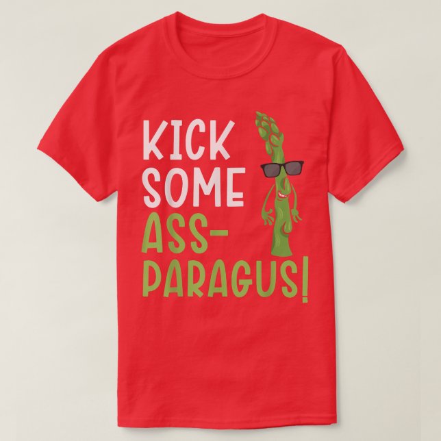 Camiseta Patear un Ass-paragus Asparagus Vegetari (Diseño del anverso)