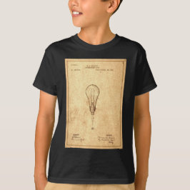 Camiseta Patente De Bombilla Edison