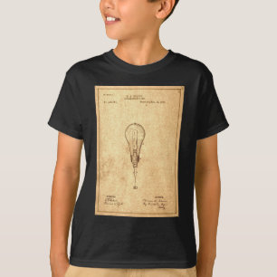 Camiseta Patente De Bombilla Edison