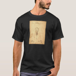 Camiseta Patente De Bombilla Edison