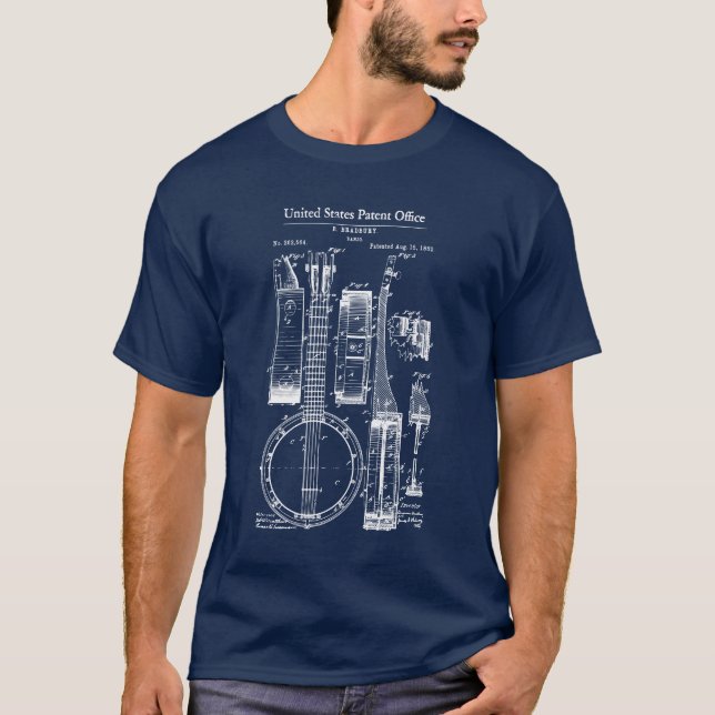 Camiseta Patente de EE. UU. - Banjo (Anverso)