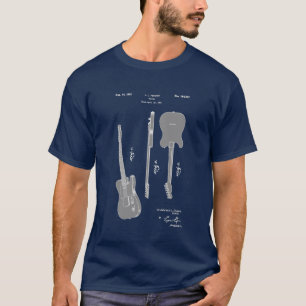 Camiseta Patente de guitarra eléctrica muy Guay