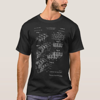 Camiseta Patente De Ladrillo De Construcción De Juguetes En