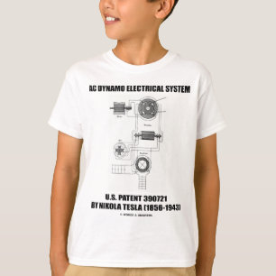 Camiseta Patente del sistema eléctrico del dínamo de la C