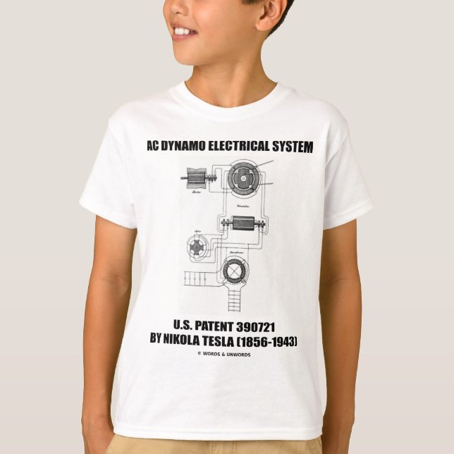 Camiseta Patente del sistema eléctrico del dínamo de la CA (Anverso)