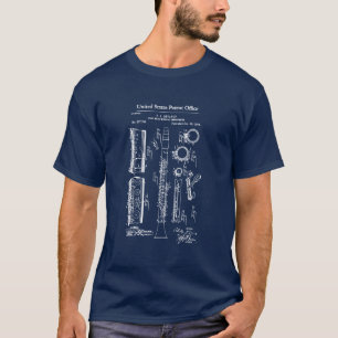 Camiseta Patente estadounidense - Clarinet