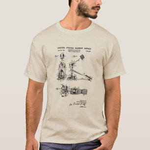 Camiseta Patente estadounidense - Pedal de tambor