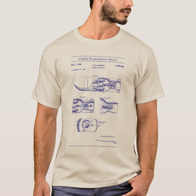 Camiseta Patente estadounidense - Proyecto cohete (Anverso)