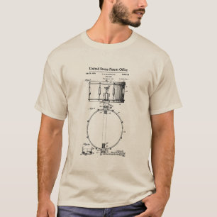 Camiseta Patente estadounidense - Tambor de Snare