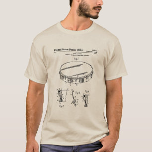 Camiseta Patente estadounidense - Tambourine