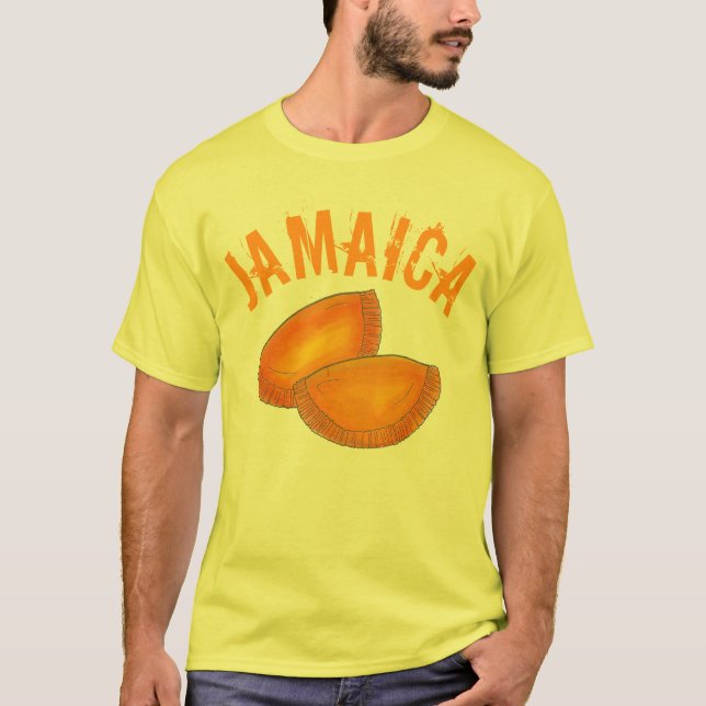 Camiseta Patentes de carne jamaiquina Cocinando alimentos J (Anverso)