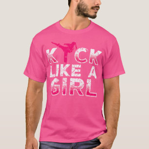 Camiseta Pateo Como Un Chicas De Kickboxing Chica-Karate