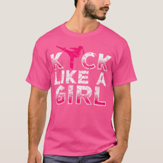 Camiseta Pateo Como Un Chicas De Kickboxing Chica-Karate
