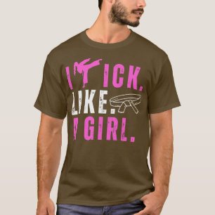 Camiseta Pateo Como Una Chica De Kickboxing De GirlKarate