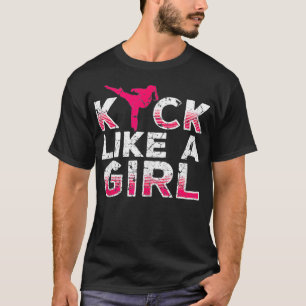Camiseta Pateo Como Una Chica De Kickboxing De GirlKarate