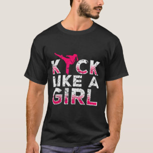 Camiseta Pateo Como Una Chica-karate Kickboxing Chicas