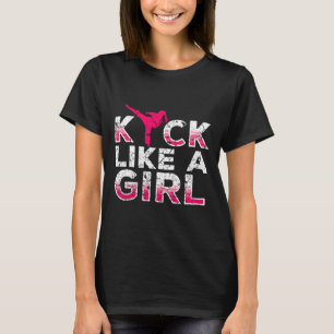 Camiseta Pateo Como Una Chica-karate Kickboxing Chicas 