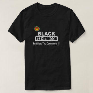 Camiseta Paternidad Negra Fertiliza La Comunidad