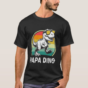 Camiseta Paternidad PAPA DINO PAPÁ Retro Divertido Padre Fu