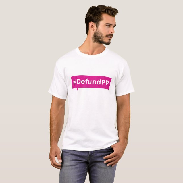 Camiseta Paternidad prevista de Defund (Anverso completo)