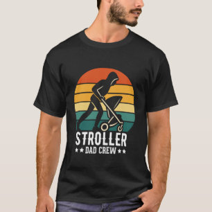 Camiseta Paternidad STROLLER DAD CREW Divertido Futuro Padr