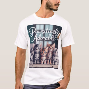 Camiseta Patéticamente Adorable Gatito Tee - Usa tu Amor