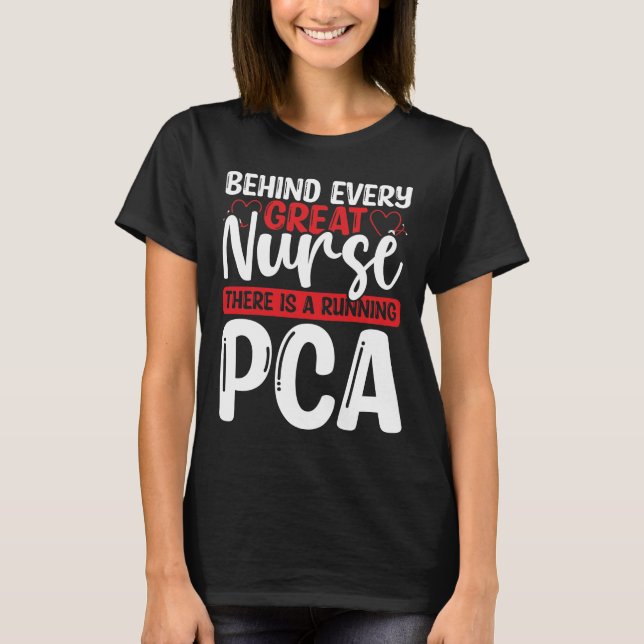 Camiseta Patient Care Assistant Nursing PCA Nurse Badge (Anverso)