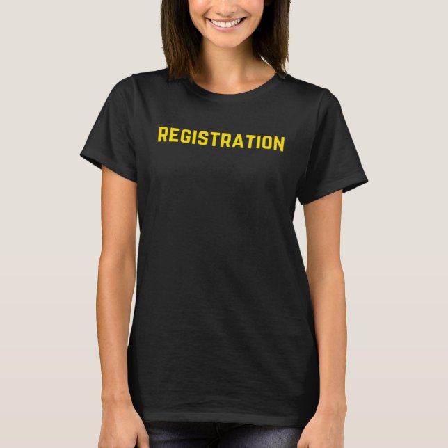 Camiseta Patient Registration Registrar Emergency Departmen (Anverso)