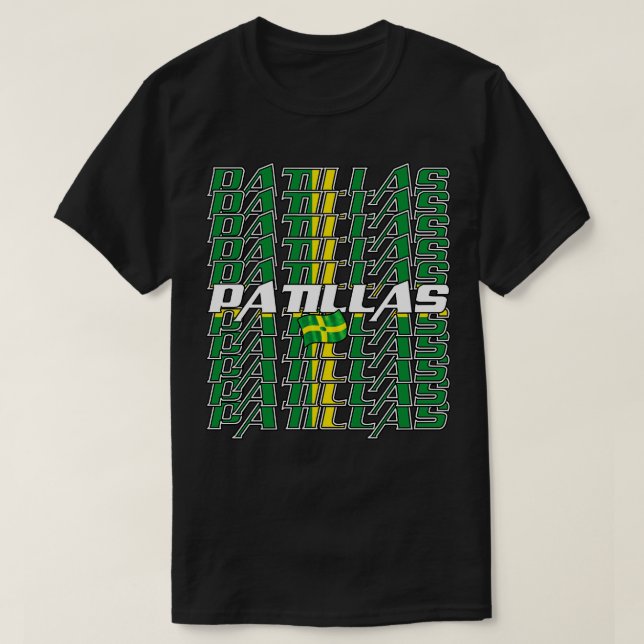 Camiseta Patillas en cascada texto 3 (Diseño del anverso)