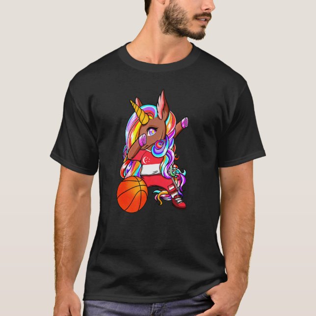 Camiseta Patín de piel marrón de Dabbing (Anverso)