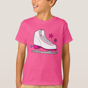 Camiseta Patín de ruedas en rosa