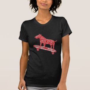 Camiseta patinador bull terrier Red Cockney Slang