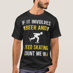 Camiseta Patinador De Esquí De Cerveza Y Velocidad