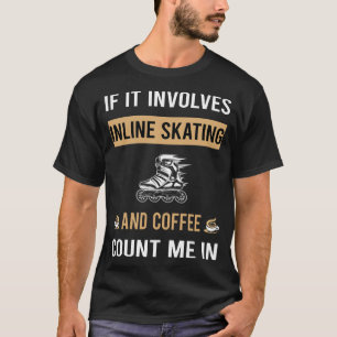 Camiseta Patinador De Esquí En Línea Y Café