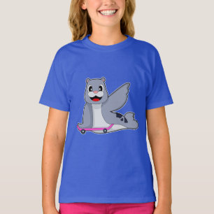 Camiseta Patinador de foca monopatín